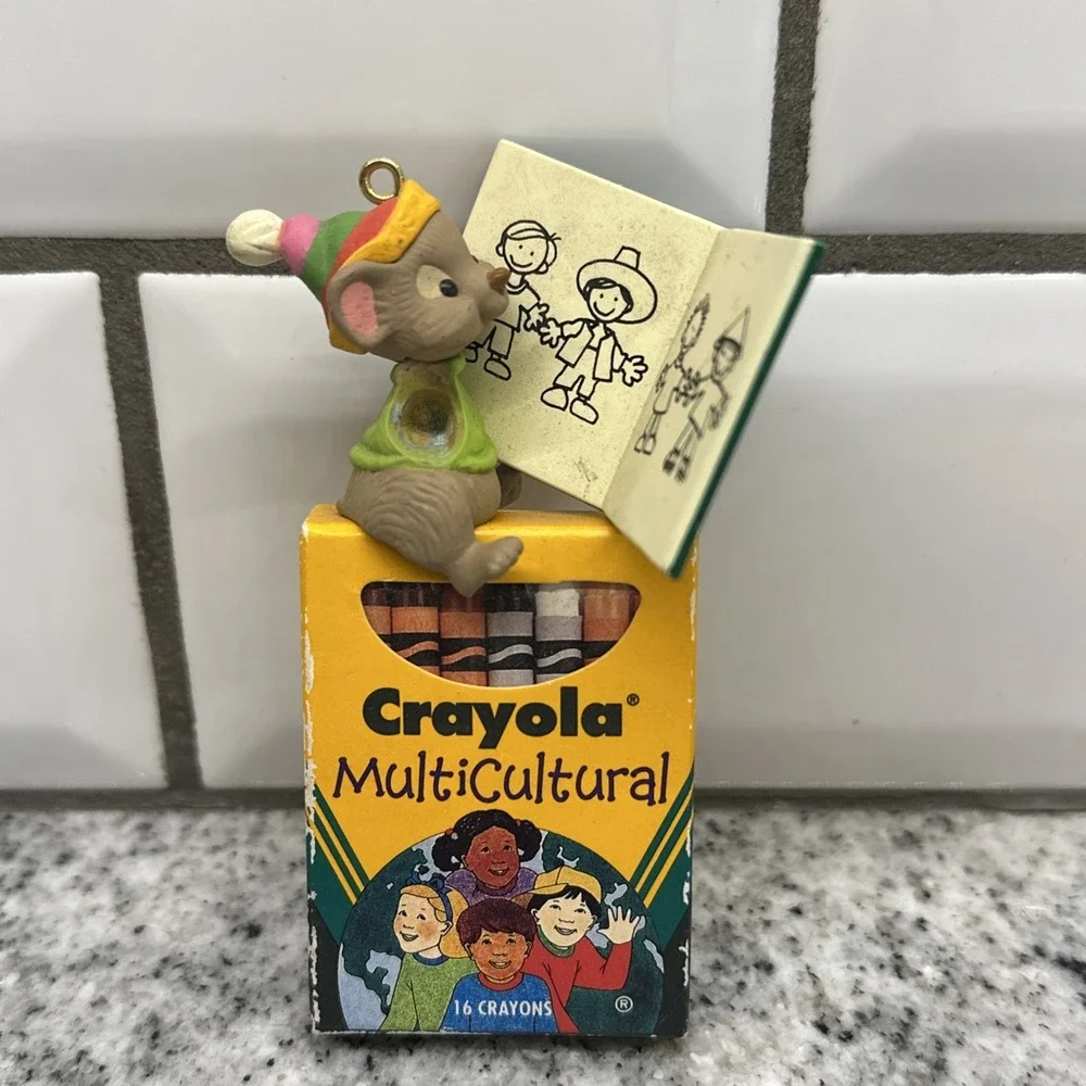 Hallmark Crayola Crayon Series Christmas Collectible Keepsake Ornaments Bundle 4